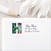 クリスマスHレター/クリスマスツリー付きサンタ ラベル (インサイチュ)