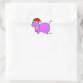 クリスマスHippo Stickers - Set of 20 スクエアシール (バッグ)