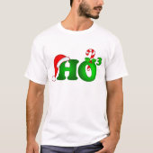 クリスマスHO3メンズベーシックTシャツ Tシャツ (正面)