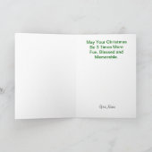 クリスマスHo (3)数学の挨拶状 シーズンカード (内部)