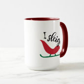 クリスマスIそり、クリスマスおもしろいギフト マグカップ (正面右)