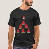 クリスマスIのためのポプシクルスイカのクリスマスツリー Tシャツ (正面)