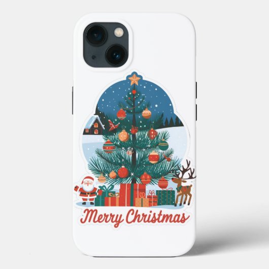 クリスマスiPhone 13ケース：フェスティバル/iPadケース Case-Mate iPhoneケース (裏面)