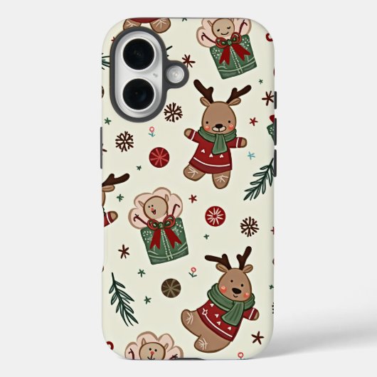 クリスマスiPhone 16ケース Case-Mate iPhoneケース (裏面)