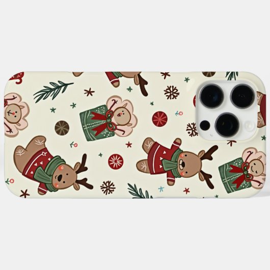 クリスマスiPhone 16 Pro最大ケース Case-Mate iPhoneケース (裏面 (横))