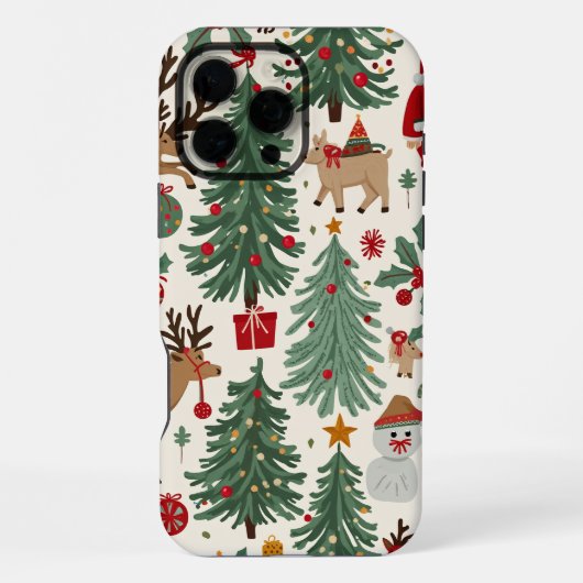 クリスマスiphone 16 pro最大ケース iPhoneケース (裏面)