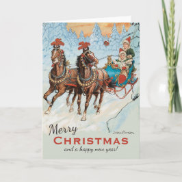 クリスマスJenny Nystrem CC0933そりの子供 シーズンカード