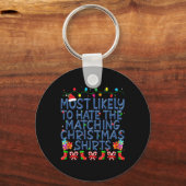 クリスマスKのマッチングを嫌いになりそうなクリスマス キーホルダー (正面)