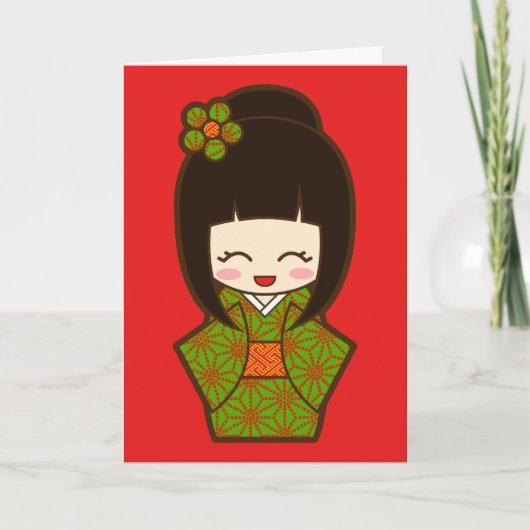 クリスマスKokeshi シーズンカード (正面)