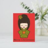 クリスマスKokeshi シーズンポストカード (スタンド正面)