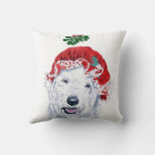 クリスマスLabradoodle クッション (裏面)