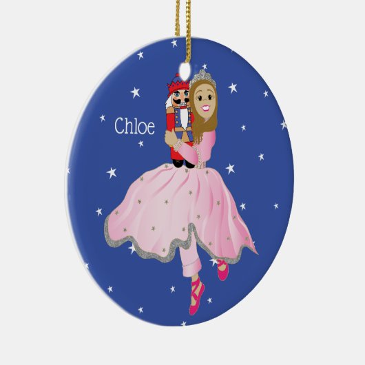 クリスマスLtブラウンヘアナツクラッカーバレエオーナメント セラミックオーナメント (右)