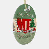 クリスマスMTのマッサージセラピスト セラミックオーナメント (右)