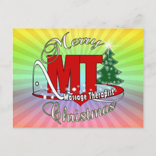 クリスマスMTマッサージセラピスト シーズンポストカード