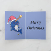クリスマスNarwhale カード (内部)