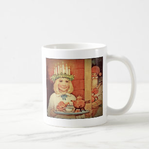 クリスマスNisseおよびルシア日カーリン コーヒーマグカップ