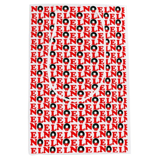 クリスマスNOEL ミディアムペーパーバッグ (正面)