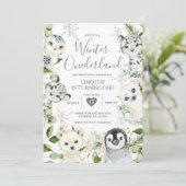 クリスマスONEderland北極動物少年の第1誕生 招待状 (スタンド正面)