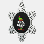 クリスマスPE先生体育 スノーフレークピューターオーナメント (右)