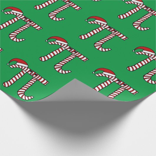 クリスマスPiの数学のギークの包装紙の漫画 ラッピングペーパー (角)