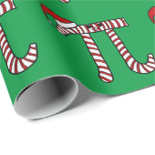 クリスマスPiの数学のギークの包装紙の漫画 ラッピングペーパー (ロールコーナー)