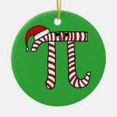 クリスマスPiの漫画の数学のギーク セラミックオーナメント (正面)