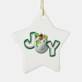 クリスマスPIckleball喜び セラミックオーナメント (右)