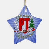 クリスマスPTの理学療法士 セラミックオーナメント (右)