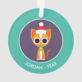 クリスマスPurrl猫 オーナメント (裏面)