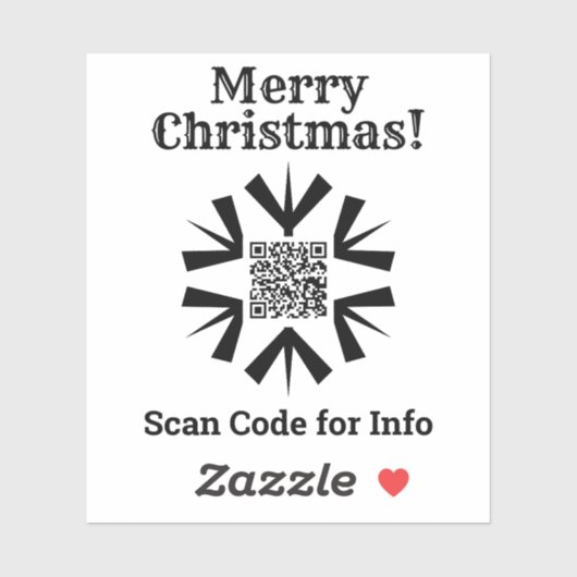 クリスマスQRコードステッカー シール (シート)