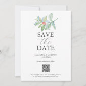 クリスマスQRコード日付の保存 セーブザデート (正面)