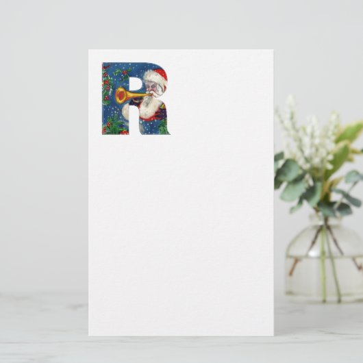 クリスマスRレター/サンタクロース・ブグラー・モノグラム 便箋 (スタンド正面)