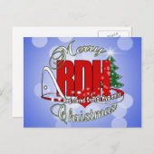 クリスマスRDH登録歯科衛生士 シーズンポストカード (正面/裏面)