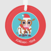 クリスマスReba牛 オーナメント (裏面)