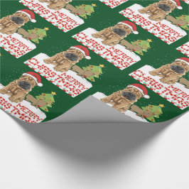 クリスマスShar Pei ラッピングペーパー
