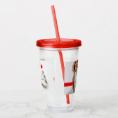 クリスマスSlipperyJoeプレゼントセクシー赤い星穴 アクリルタンブラー (左)