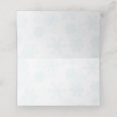 クリスマスSnowflakes Poinsettia結婚のテーブル番号 プレイスカード (内部開封)