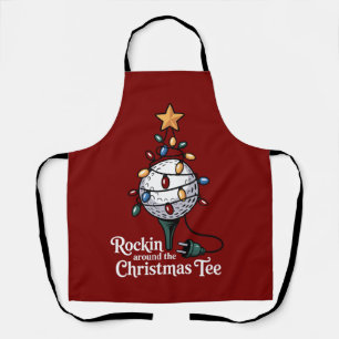 クリスマスTシャツをめぐるロックなゴルフ Xmas エプロン