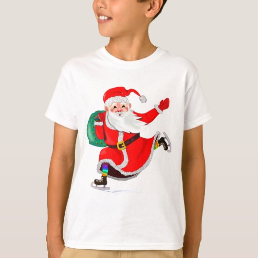 クリスマスTシャツギフトwith Santa Tシャツ (正面)