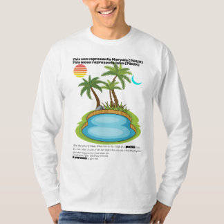 「クリスマスTシャツデザイン：イエスの出身地。 Tシャツ