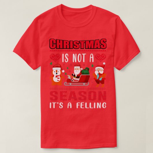 クリスマスTシャツデザイン Tシャツ (デザイン正面)
