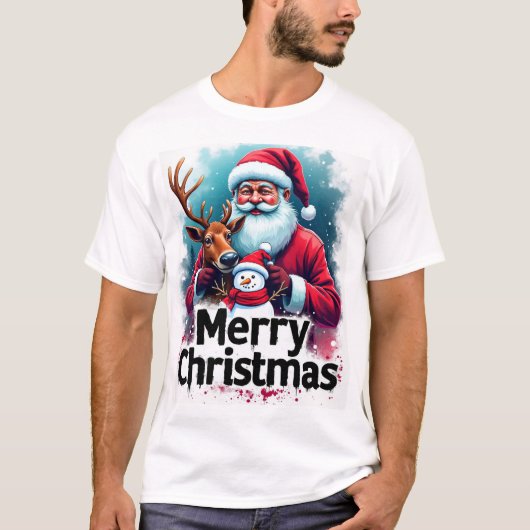 クリスマスTシャツデザイン Tシャツ (正面)