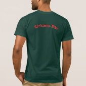 クリスマスTシャツプリント「クリスマスはホットココア」 Tシャツ (裏面)