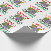 クリスマスTシャツポスターにヒポタマスが欲しい ラッピングペーパー (角)