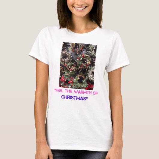 クリスマスTシャツ用ロゴデザイン Tシャツ (正面)