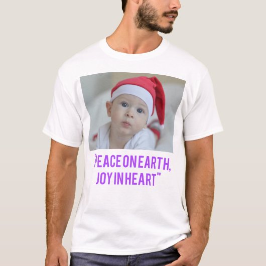 クリスマスTシャツ用ロゴデザイン Tシャツ (正面)