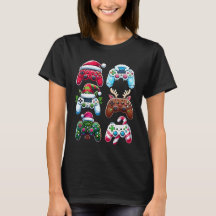 クリスマスTシャツ サンタ エルフ ゲーミングコントローラー ゲーマー