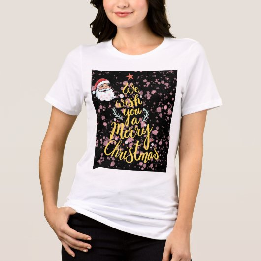 クリスマスTシャツ 贈り物に彼女/彼氏へ トライブレンドTシャツ (正面)