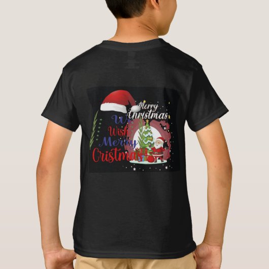 クリスマスTシャツ Tシャツ (裏面)