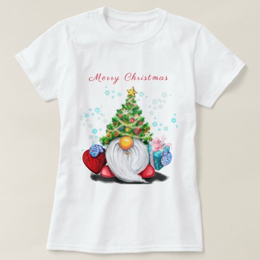 クリスマスTシャツHappy格言with Gift Tシャツ (デザイン正面)